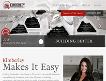 Tablet Screenshot of buildwithkimberley.ca